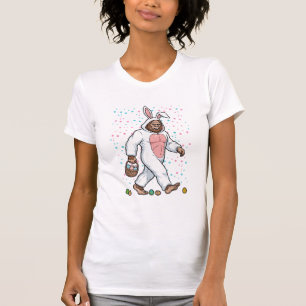 Bigfoot Easter Bunny Costume Funny Sasquatch Men W T-Shirt