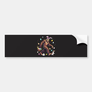Bigfoot Easter Day Funny Sasquatch Bumper Sticker