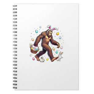 Bigfoot Easter Day Funny Sasquatch Cute Bunny East Notebook