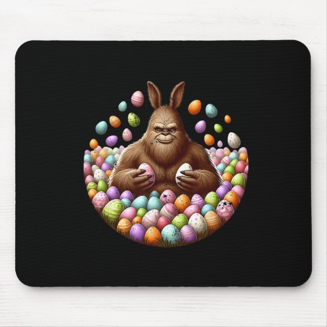 Bigfoot Easter  Mouse Mat (Front)