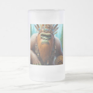 Bigfoot Eco Warrior Frosted Glass Beer Mug
