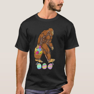 Bigfoot ester egg Easter day men Love Sasquatch T-Shirt