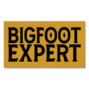 Bigfoot Expert Magnetic Business Card