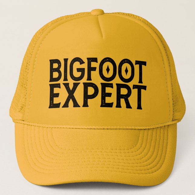 Bigfoot Expert Trucker Hat (Front)