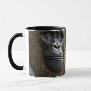 Bigfoot Face Closeup   Gorilla, Skunk Ape Mug