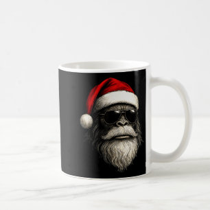 Bigfoot Face Sungles Santa Christmas Funny Xmas Sa Coffee Mug