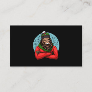 bigfoot fashion style season christmas enclosure card