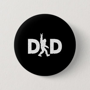 Bigfoot Fathers Day 6 Cm Round Badge