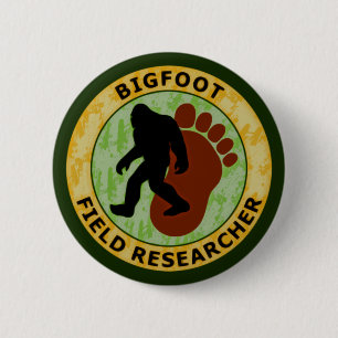 Bigfoot Field Researcher 6 Cm Round Badge