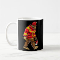 Bigfoot Firefighter Thin Red Line Sasquatch