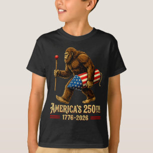 Bigfoot fireworks 4th of july patriotic sasquatch T-Shirt