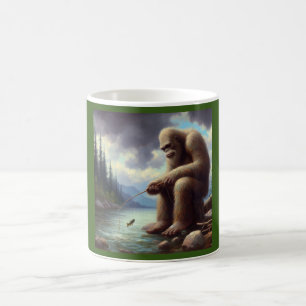 Bigfoot Fishing Coffee Mug
