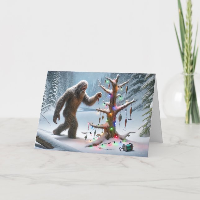 BIGFOOT FISHING HOLIDAY - CHRISTMAS TREE (Front)