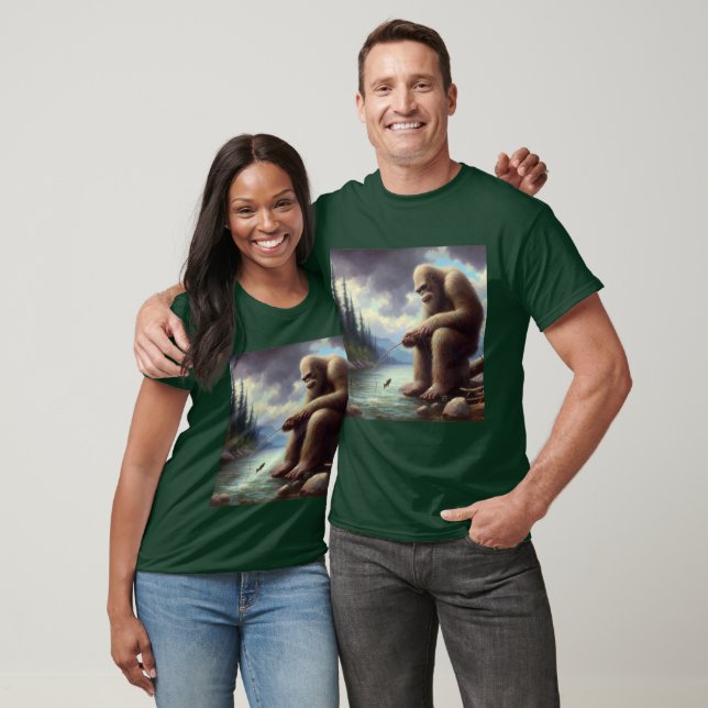 Bigfoot Fishing T-Shirt (Unisex)