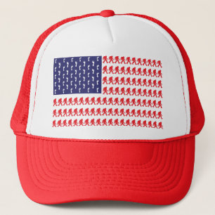 Bigfoot-Flag-- Trucker Hat
