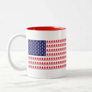 Bigfoot-Flag-- Two-Tone Coffee Mug