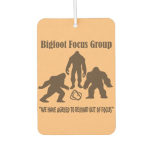 Bigfoot Focus Group Car Air Freshener. Freshener
