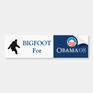 Bigfoot For OBAMA Bumper Sticker