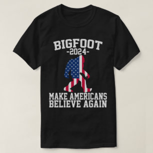 Bigfoot For President 2024 Funny Bigfoot T-Shirt