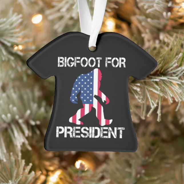 Bigfoot For President Funny Bigfoot Ornament (Tree)