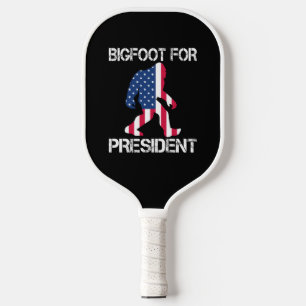 Bigfoot For President Funny Bigfoot Pickleball Paddle