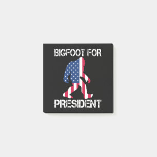 Bigfoot For President Funny Bigfoot Post-it Notes