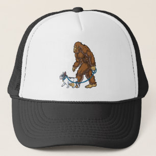 Bigfoot French Bulldog Shirt for Men Women Boys Trucker Hat