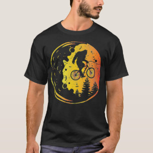 Bigfoot Fullmoon  Funny Bicycle Sasquatch Men Kids T-Shirt