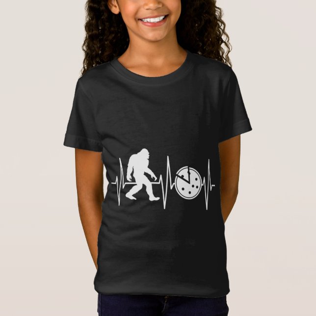 Bigfoot Funny Pizza Lover Cryptid Cryptozoologist T-Shirt (Front)