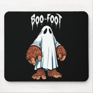 Bigfoot ghost costume halloween boo-foot sasquatch mouse mat