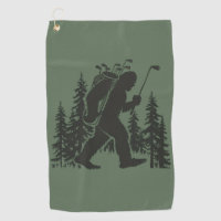 Bigfoot Golfer Tree Funny Sasquatch Golfing Golf