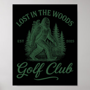 Bigfoot Golfing Sasquatch Golf For Men And Women G Poster