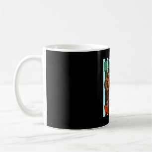 Bigfoot grabbed wiener funny sasquatch joke men coffee mug