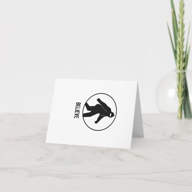 Bigfoot Greeting Card (Front)