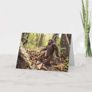 Bigfoot Greeting Card   Sasquatch