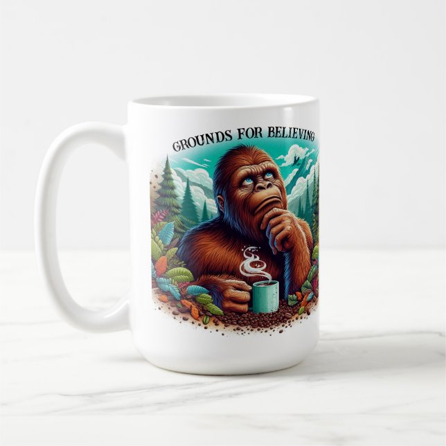 Bigfoot, Grounds for Believing Coffee Mug (Left)