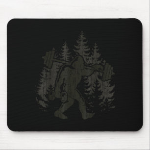 Bigfoot Gym Workout Fitness Forest Men Women  Mouse Mat