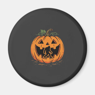 Bigfoot Halloween Pumpkin Silhouette Design_1 Magnet