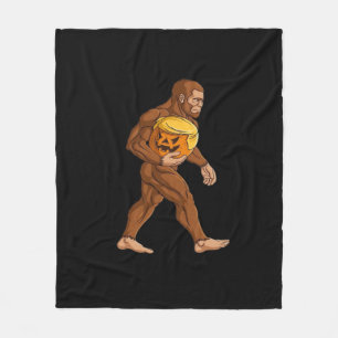 Bigfoot Halloween Trumpkin Pumpkin Classic Fleece Blanket