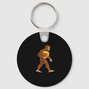 Bigfoot Halloween Trumpkin Pumpkin Classic Key Ring
