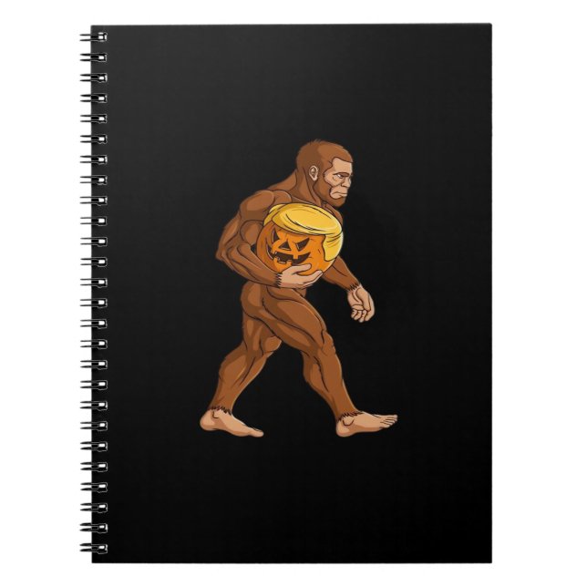 Bigfoot Halloween Trumpkin Pumpkin Classic Notebook (Front)