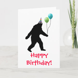 Bigfoot Happy Birthday! Card