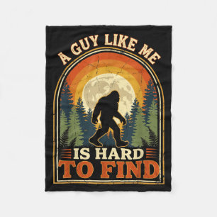 Bigfoot Hard To Find Retro Vintage Forest Sasquatc Fleece Blanket