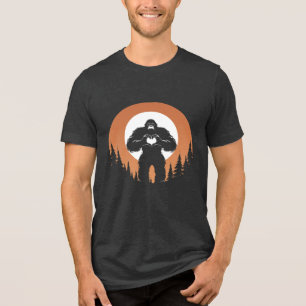 Bigfoot Heart Hands Tri-Blend Shirt