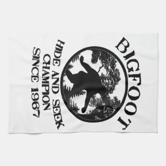 Bigfoot Hide and Seek Champion Since 1967 Tea Towel