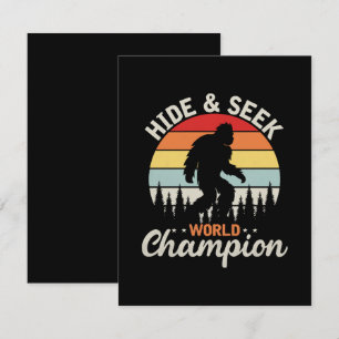 Bigfoot Hide And Seek World Champion Enclosure Card