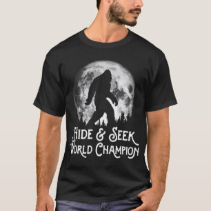 Bigfoot Hide and Seek World Champion Full Moon T-Shirt