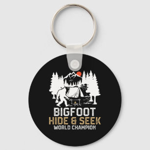 Bigfoot Hide And Seek World Champion Funny Bigfoot Key Ring