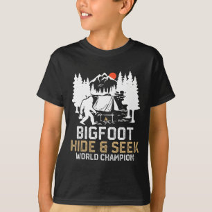 Bigfoot Hide And Seek World Champion Funny Bigfoot T-Shirt