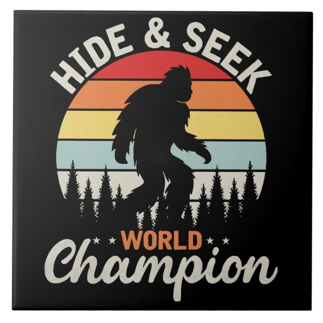 Bigfoot Hide And Seek World Champion Tile (Front)
